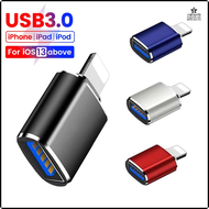 Uyang อะแดปเตอร์สำหรับ IOS OTG สำหรับ iPhone 14 13 12 11 Pro iPad U ดิสก์ USB ตัวผู้อะแดปเตอร์3.0สำห