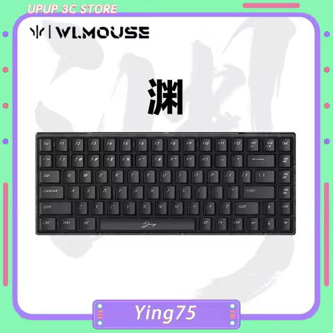 WLMouse Ying75 Magnetic Switch Keyboard Wired Mechanical Keyboard 8000Hz RT0.005mm Low Delay Gaming 