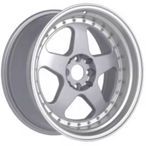 Flrocky Deep Dish Five Spoke Passenger Car Wheels 15x7 15x8.5 16x8 16x9 17x9 17x10 4x100 5x100 4x114