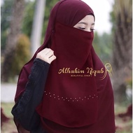 Colored ceruty babydoll sequin rope/rubber veil