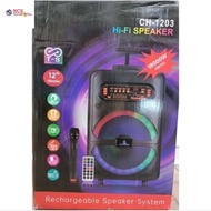 CH-1203 Hi-Fi Speaker Rechargeable Speaker System Wireless Big Bass  Bluetooth Speaker Model