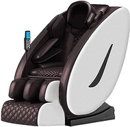 Full Body Recline Massage Chair Installation-Free/Zero Gravity/Waist Constant Temperature Heating/Wrapped Whole Body Airbag Massage LEOWE (Color : White)