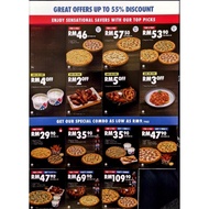 Dominos pizza voucher book 14 voucher worth RM400++