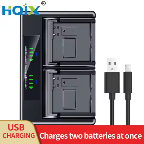 HQIX for Minolta DIMAGE X50 X60 DG-X50-K DG-X50-S DG-X50-R Camera NP-700 Dual Charger Battery