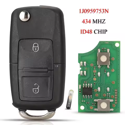 jingyuqin 1J0959753N Remote Smart Car Key For VW Golf Jetta Polo Skoda Octavia Superb Seat Altea Leo