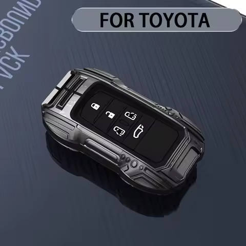 Zinc Alloy Car Key Cover Case Remote Shell Fob Holder Keychain For Toyota Alphard PREVIA Voxy Noah E