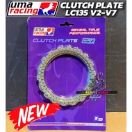 CLUTCH PLATE UMA RACING YAMAHA LC135 V2-V7 100%ORIGINAL UMA RACING CLUTCH PLATE STANDART UMA LC135