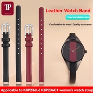 8mm Curved End Calfskin Strap for CK Watch K8P236 K8P231 K8P 231 K8P 236/237 Rebel Series Fashion Wo