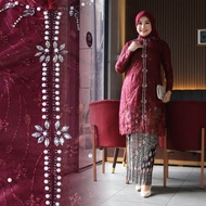 Setelan kebaya wisuda modern hijab remaja style modis Tile payet high quality terbaru / Kebaya encim