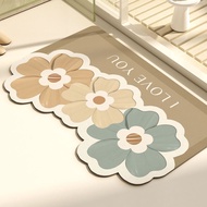 Diatom Mud Absorbent Cooling Mat Bathroom Floor Mat Toilet Toilet Dressing Room Door Anti-slip Foot 