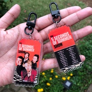 5SOS Show Tour Ticket Keyring (5 Seconds of Summer)