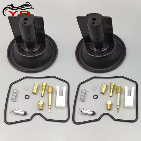 Carburetor Repair Kit Plunger Diaphragm For Kawasaki ZZR250 EX250 EX250H GPX250 ZL250 EL250 FZ400 FZ