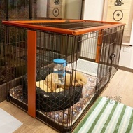 FootfWooden Dog Cage Indoor Dog Villa Solid Wood Dog Cage Medium and Small Dog Fence Dog House with Toilet Rabbit Cage