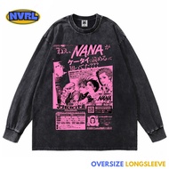 Oversized longsleeve shirt Nana world tour washed washing vintage tee