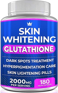Skin Whitening Glutathione 2000mg - Viên uống làm sáng da giảm thâm nám chống lão hóa hiệu quả 120 v