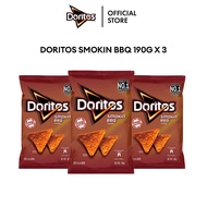 [Bundle of 3] Doritos Tortilla Chips Taco/ Smokin BBQ/ Nacho Cheese/ Roasted Corn/ Spicy Nacho 190g 