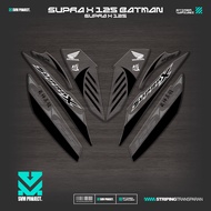 UV TRANSPARENT STRIPING SUPRA X 125 BATMAN MOTIF IP43 WAVE 125 BETMEN STICKER SIMPLE GRAPHICBENING