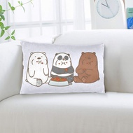 【Customizable】We Bare Bears Plush Pillowcase Sofa Pillowcase Home Decor Pillowcase （Multi code number）