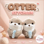 [Otter Series] Otter Viral Cute Animal Keychain Fluffy Keychain Hand-made Plush Keychain Pendant Car
