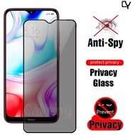 9D Privacy Tempered Glass Film For Redmi 14R14C 13 13x 13C 12 A5 A4 A3 A1 A2 A2+ 10 9 10C K90 K80 K7