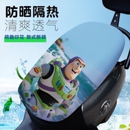 Buzz Lightyear Series Motorcycle Seat Cushion Cover Breathable Sunscreen Heat Insulation
