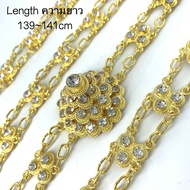 Vintage Jewelry สร้อย สังวาลย์ ประเพณี ชุดไทย ประดับ สี่สี เพชรสังวาลย์
