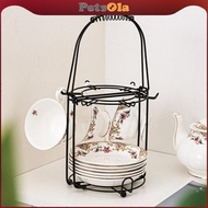PETSOLA Countertop Coffee Mug Holder Rack Iron Cup Tree Organizer for Kitchen Cabinet and Mug Displa