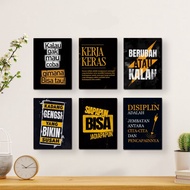 Motivational Quotes Wall Decoration Work Room Display Wooden Poster Wall Decor Office Motivational Q