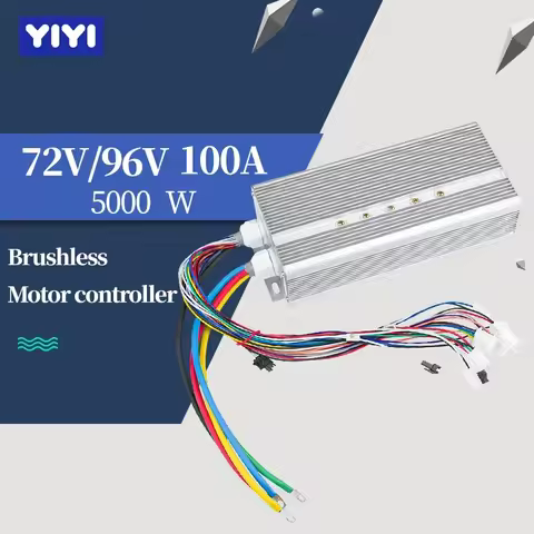 72V 96V 5000W Brushless Motor Speed Controller 100A 36Mosfet 120Degree Phase With Sensor Hall For El