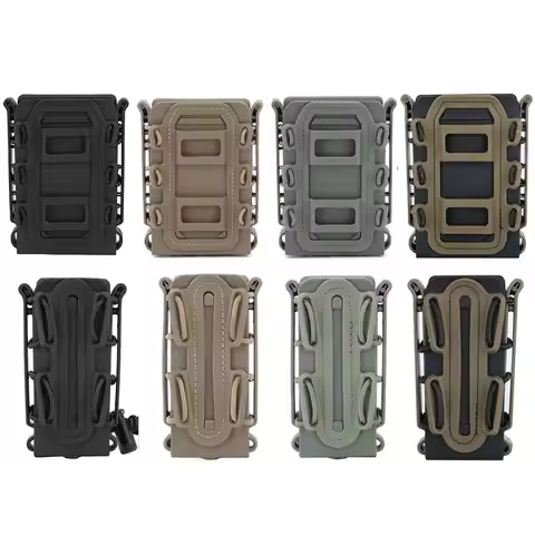 Hunting Molle Magazine Pouch Carrier 5.56 7.62 Fast Mag Flexible Rifle AK 74 AKA 47 AR M4 9mm Pistol