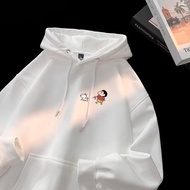 【Plus Size M-5XL Couple】Men's Hoodie Autumn Winter Oversized Pullover Fashion Trend Comic Crayon Shi