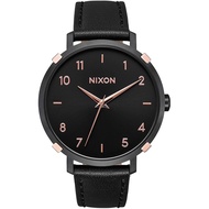 Nixon Arrow NXA10913221-00 นาฬิกาผู้หญิง สายหนัง สีดำ