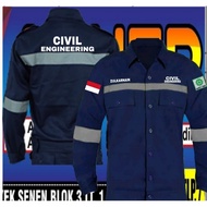 KEMEJA Civil engineering wearpack Civil engineering shirt Fully embroidered engineering shirt Civil 