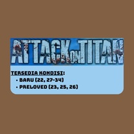 Komik Manga Attack on Titan vol 22 23 25 26 27 28 29 30 31 32 33 34 by Hajime Isayama (Bahasa Indone