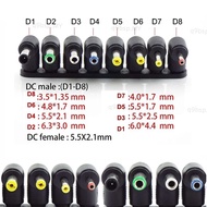 5.5x2.1mm DC Power Female Plug Jack Adapter 90 Degree Male 5.5x2.5mm 4.8x1.7mm 4.0x1.7mm 3.5x1.3mm 2