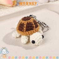 WEY Mini Turtle Pendant, Crochet Knit Turtle Keychain,  Handmade Cute Bag Charm Backpack Hanging Kid