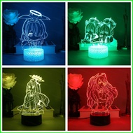 Blue Archive Takanashi Hoshino Night Light Anime 3D Lamp Remote Touch LED Charging USB Rainbow Light