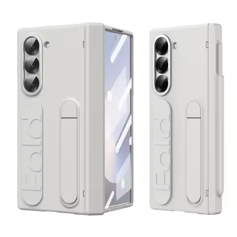 For Samsung Galaxy Z Fold 6 5 4 3 Z Fold Special Edition 6 Slim SE Case Wristband Hinge Bracket With