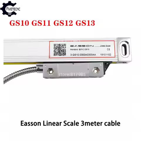 EASSON GS10 50 100 150 200 250 300 350 400mm 0.005mm Linear Scale for Lathe Digital 5um Encoder