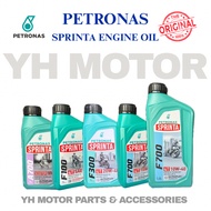 PETRONAS SPRINTA 4T F100 F300 F700 A700 ENGINE OIL SEMI SYNTHETIC MINYAK HITAM 100% ORIGINAL SIRIM M