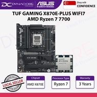 [ Dynacore Bundle ] ASUS TUF GAMING X870E-PLUS WIFI7 Motherboard & AMD Ryzen 7 7700 Processor