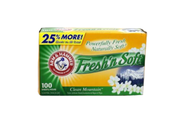 Arm &amp; Hammer Fabric Softener Sheets Clean Mountain 100sheets