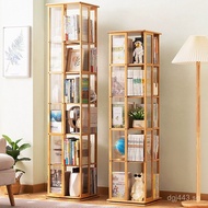 Narrow Bookcase Children's Multi-layer Rotating Storage Rack9W Simple Household Floor Stand360Booksh