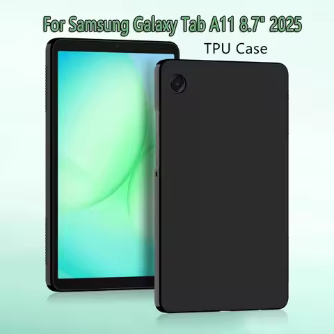 For Samsung Galaxy Tab A11 8.7 inch 2025 Protective Case SM-X130 SM-X133 X135N/G 8.7" Black Silicone