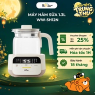 Bear WW-5H12N 1.3L milk kettle and warmer, 800W, Glass, 7 cooking modes, Keep Warm