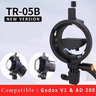 Triopo Flash Holder Bracket TR05B Converter Bowens - For Replace Godox S2 Compatible Godox V1 AD100 AD200