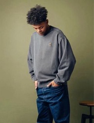 CARHARTT WIP VISTA SWEATSHIRT 25FW美式街頭工裝休閒標籤Logo水洗長袖衛衣