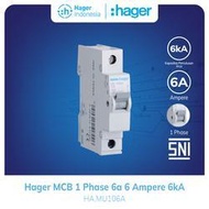 MCB HAGER 1P 6A/10A/16A/20A ORIGINAL HAGER