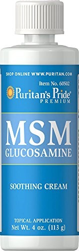 Puritan s Pride MSM Glucosamine Cream-4 oz Cream