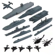 [Predolo3] 17x Model Ship Kits,Ship Model with Small Scale Model,Submarine Toy,Naval Ship Set for Ch